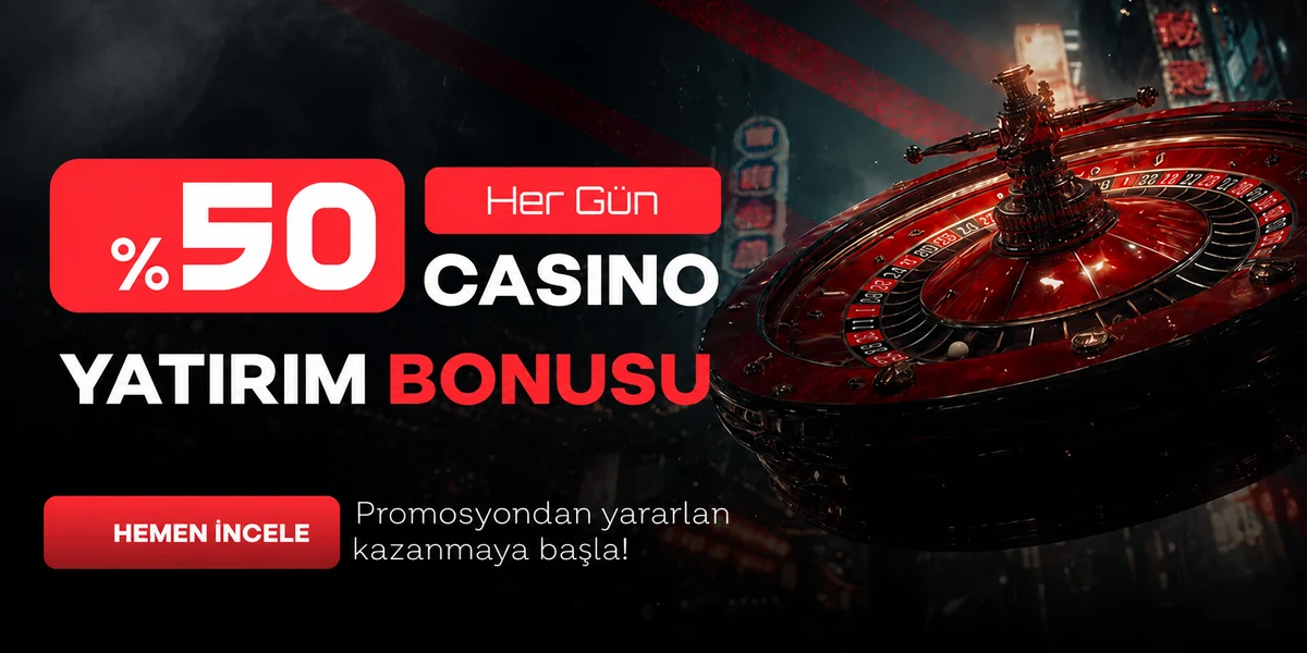 Tokyobet Her Gün %50 Casino Yatırım Bonusu