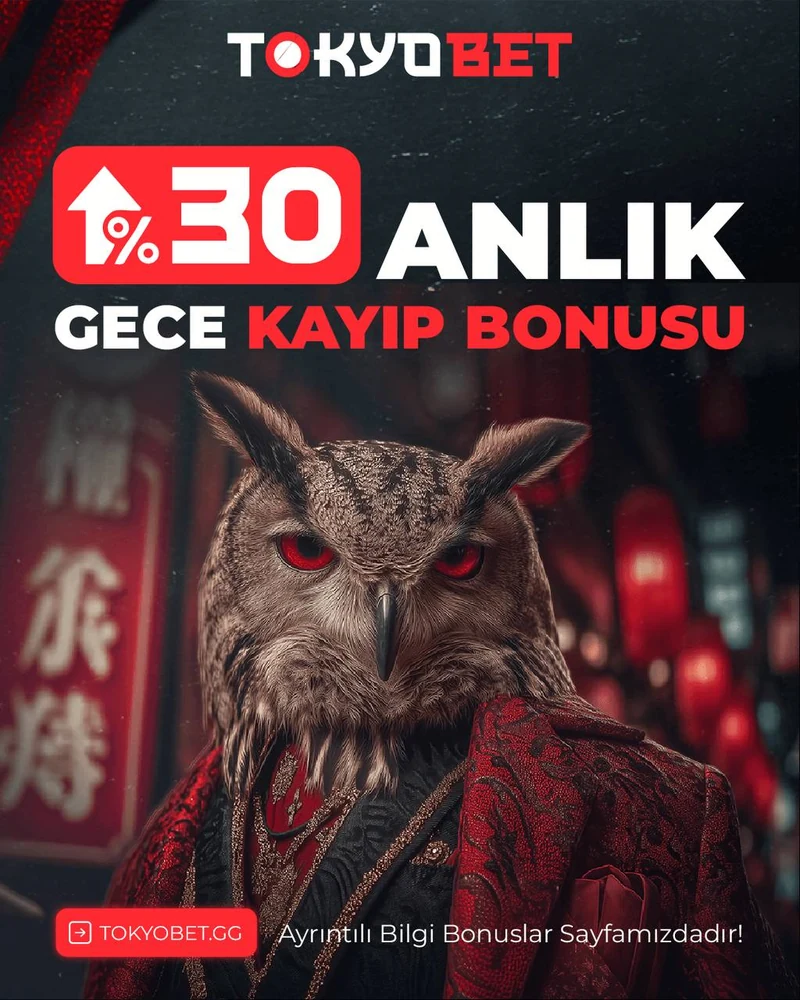 Tokyobet Gece kayıp bonusu görseli